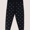 ELISABETTA FRANCHI BAMBINA Leggins Con Logo All-Over In Strass Nero Best