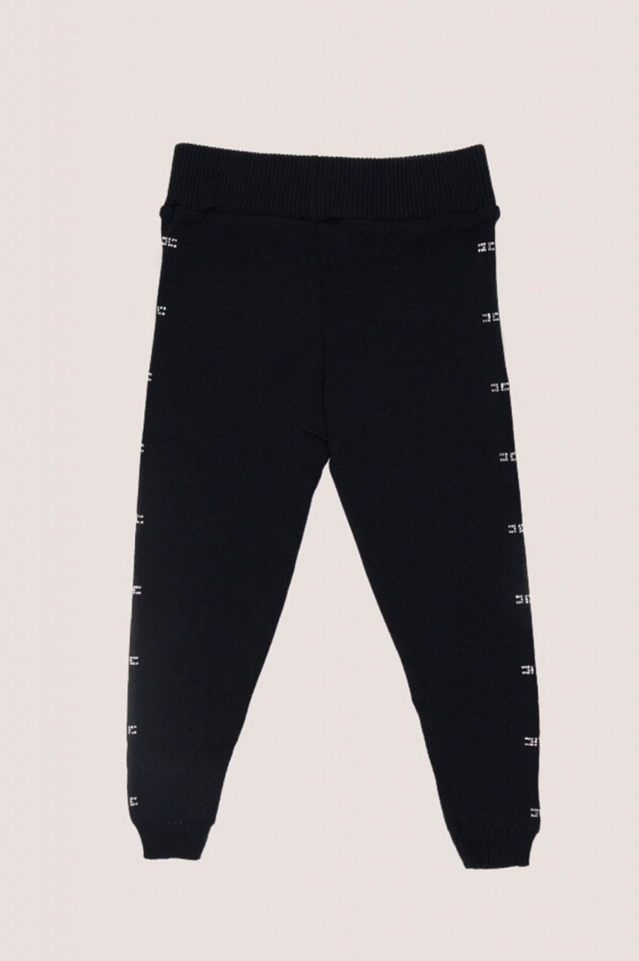 ELISABETTA FRANCHI BAMBINA Leggins Con Logo All-Over In Strass Nero Best