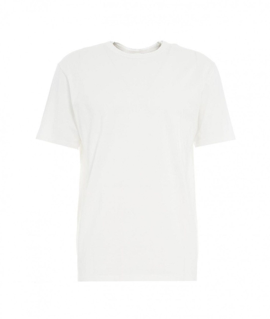 Grifoni T-Shirt Con Doppio Collo Bianco Online