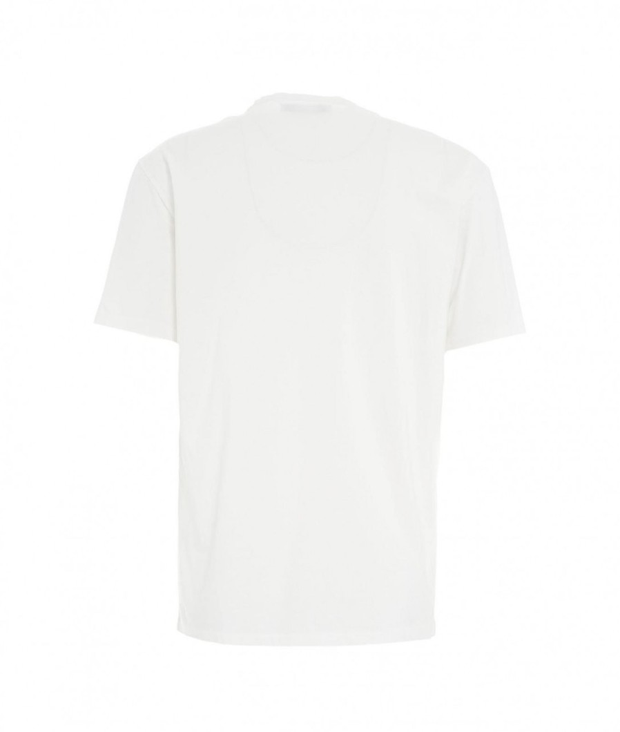 Grifoni T-Shirt Con Doppio Collo Bianco Online