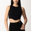 Patrizia Pepe Top Crop Con Lavorazione Traforata Nero Online