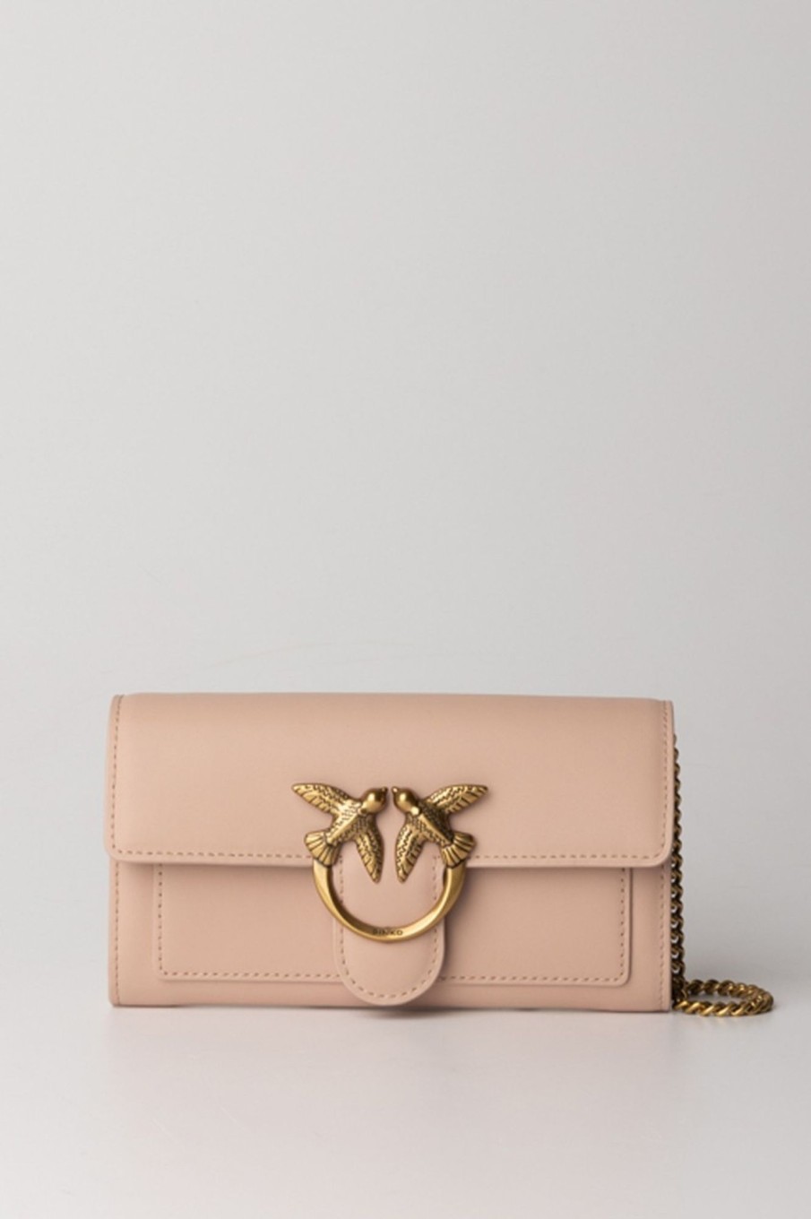 Pinko Pochette Love One Wallet Cipria-Antique Gold Hot