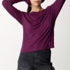 Patrizia Pepe Maglia Scollo A Barca Futuristic Purple Clearance