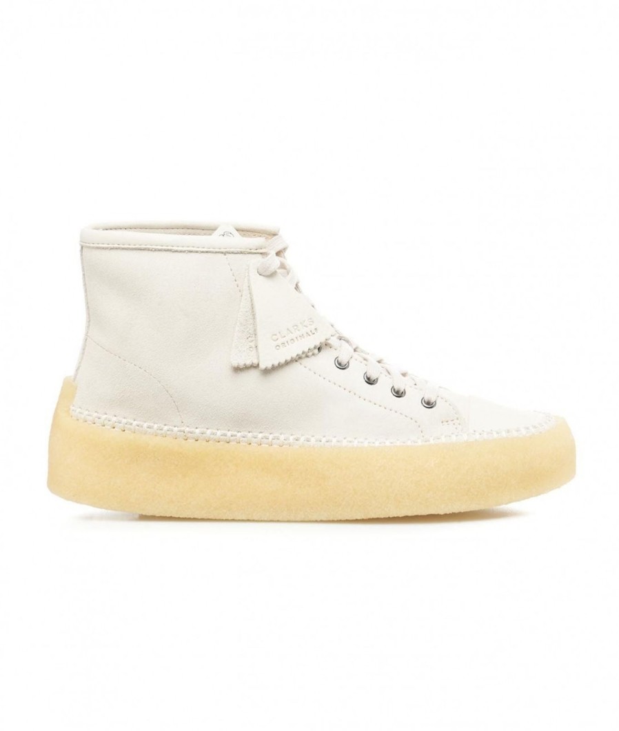 CLARKS Stringate Caravan Mid Bianco Online