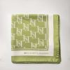 Elisabetta Franchi Foulard Grande Stampa Loghi Pistacchio/Burro Best