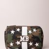 MIA BAG Pochette In Canvas Con Stampa Stelle Camouflage Camouflage - Banda Bianca E Stelle Online