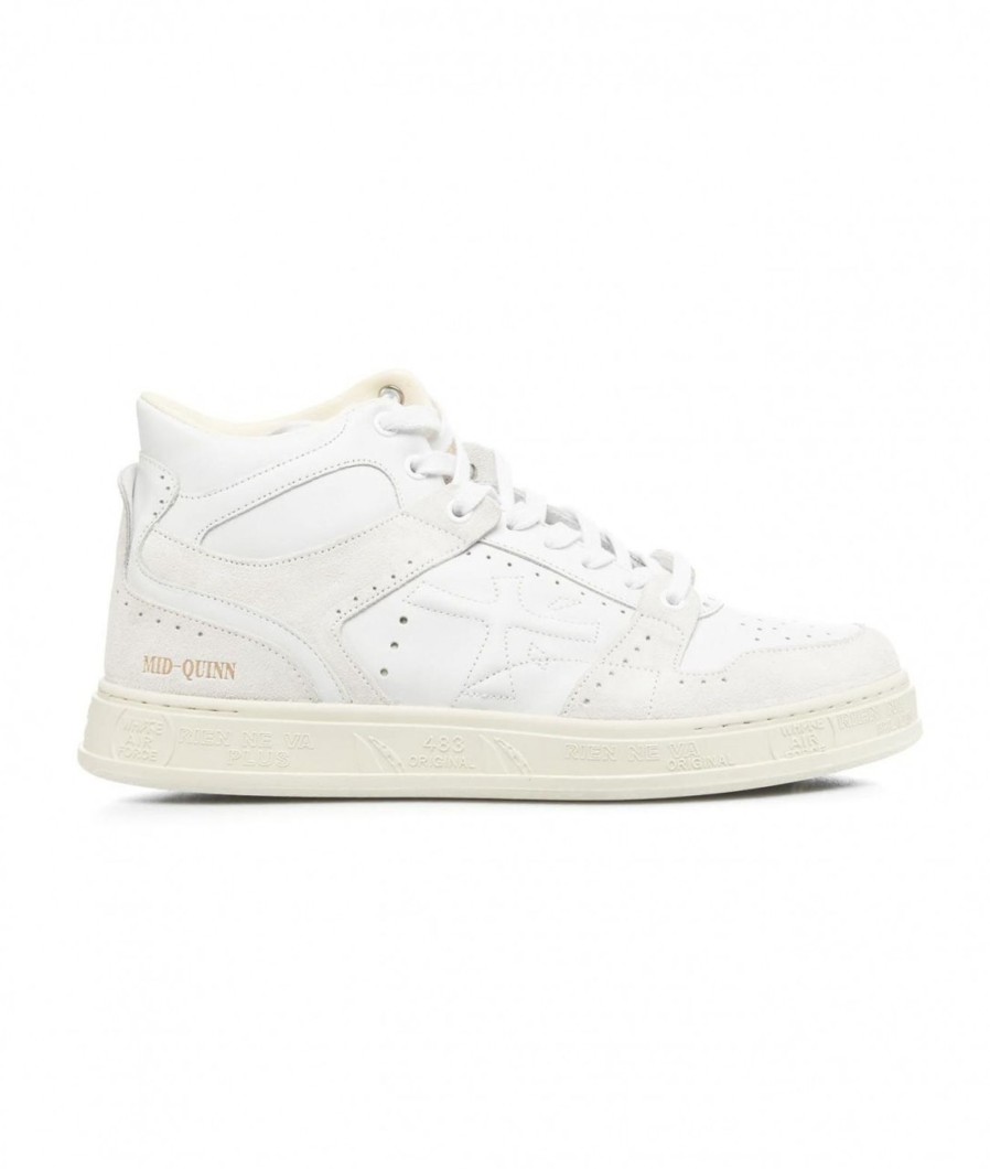 Premiata High Top Sneakers Midquinn Bianco Wholesale