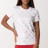 Elisabetta Franchi T-Shirt Con Logo D00E9Co Gesso Wholesale