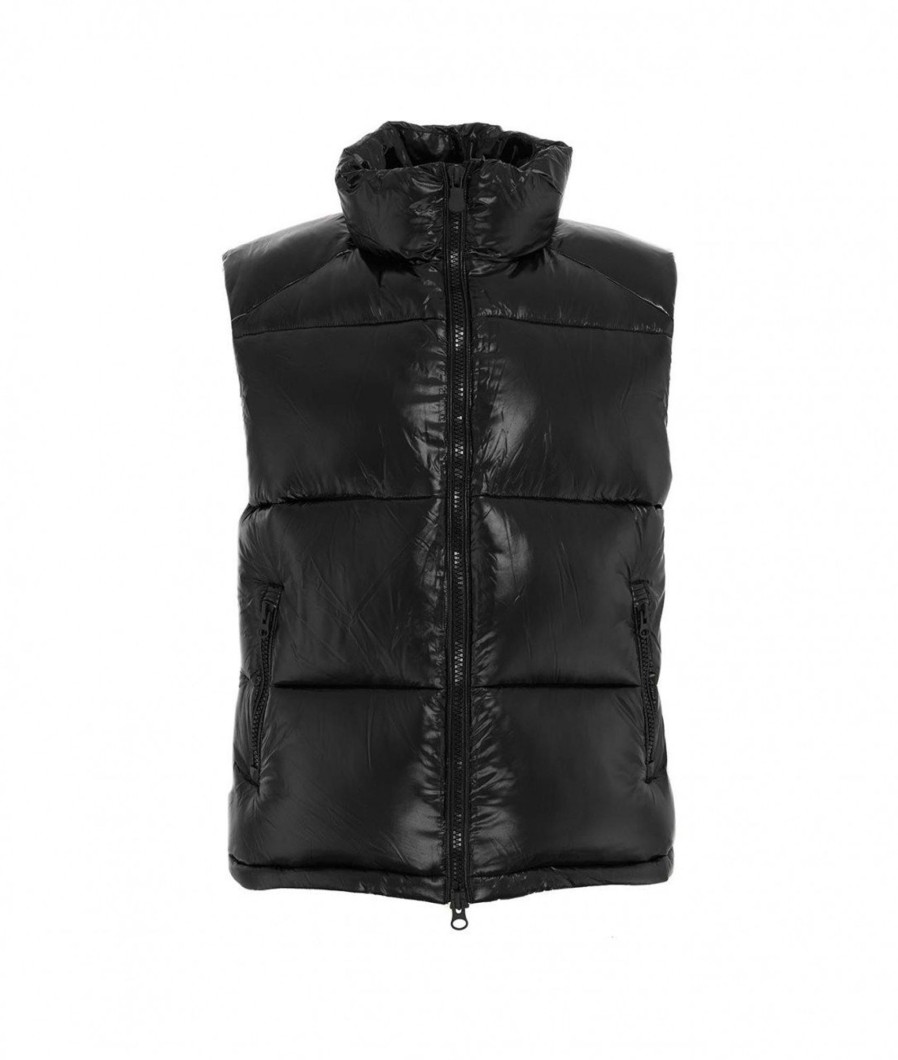 Save the duck Gilet Luck In Eco Piuma Nero New