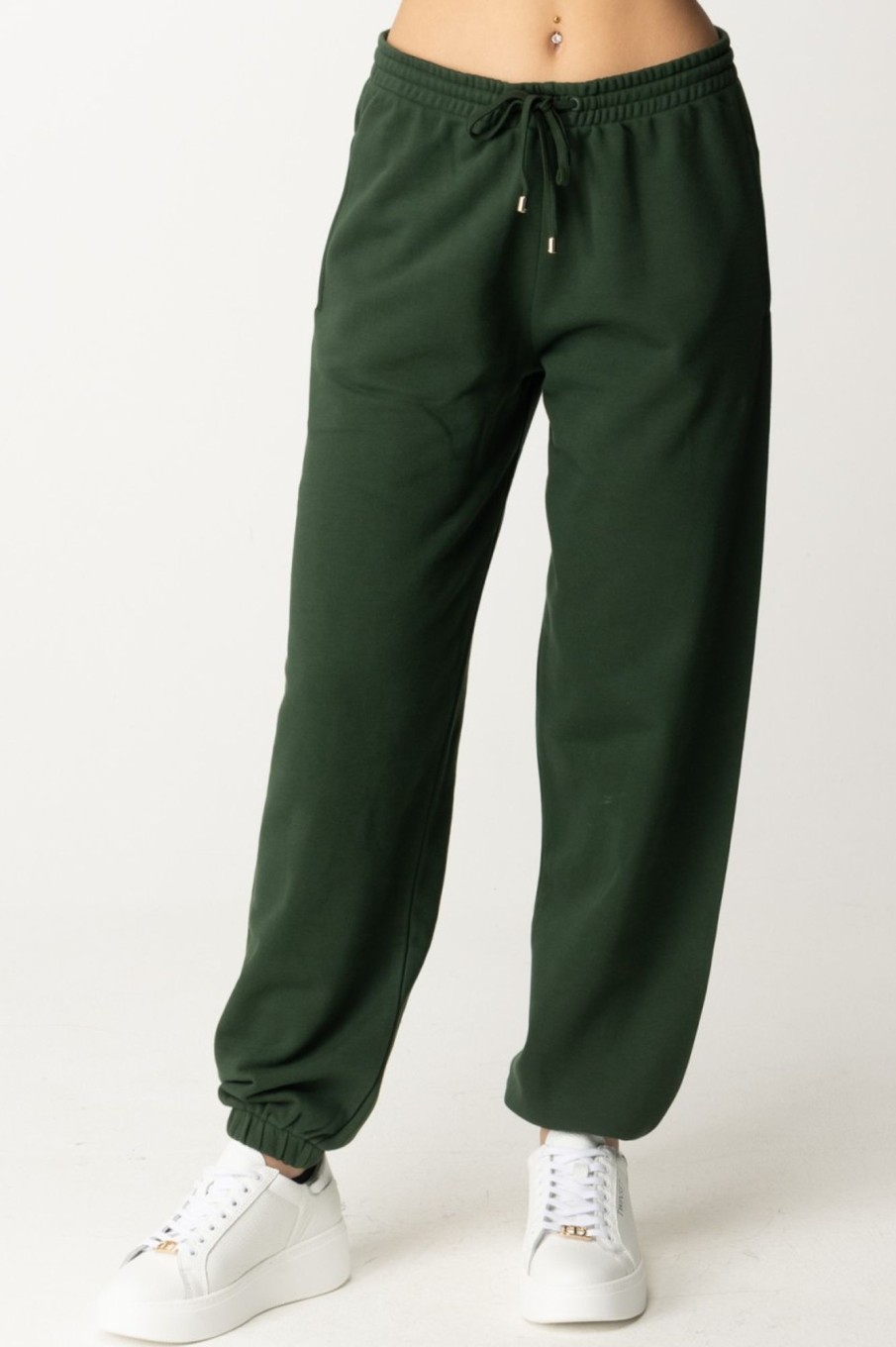 Patrizia Pepe Pantaloni Jogging Con Coulisse Tuscany Green Online