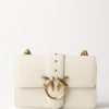 Pinko Love Bag Classic Mini Bianco Seta-Antique Gold Best