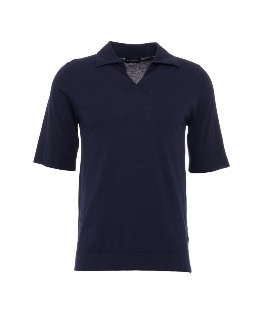 Ballantyne Polo Blu Scuro New