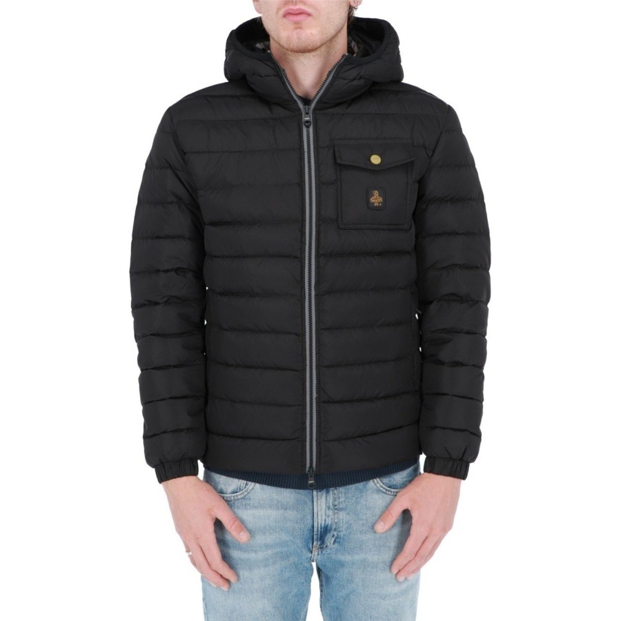 Refrigiwear Giacca Refrigiwear Uomo Piuma Cappuccio Hunter Jacket Nero New