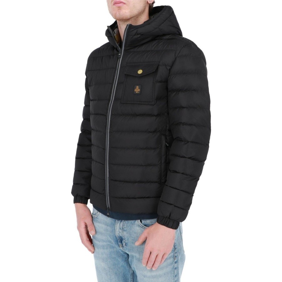 Refrigiwear Giacca Refrigiwear Uomo Piuma Cappuccio Hunter Jacket Nero New