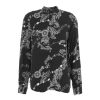 Versace Camicia Con Stampa Nero New