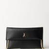 Patrizia Pepe Borsa Pochette Con Logo Fly Black/Light Gold Wholesale