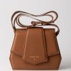 Patrizia Pepe Borsa Tracolla Con Zip E Patta New Cuoio Online