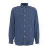 Polo Ralph Lauren Camicia In Denim Bu Scuro Blu Scuro New