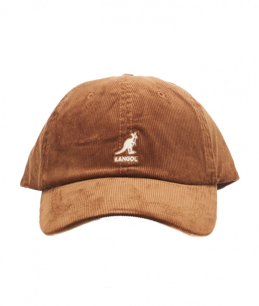 Kangol Baseball Cap In Velluto Marrone Online