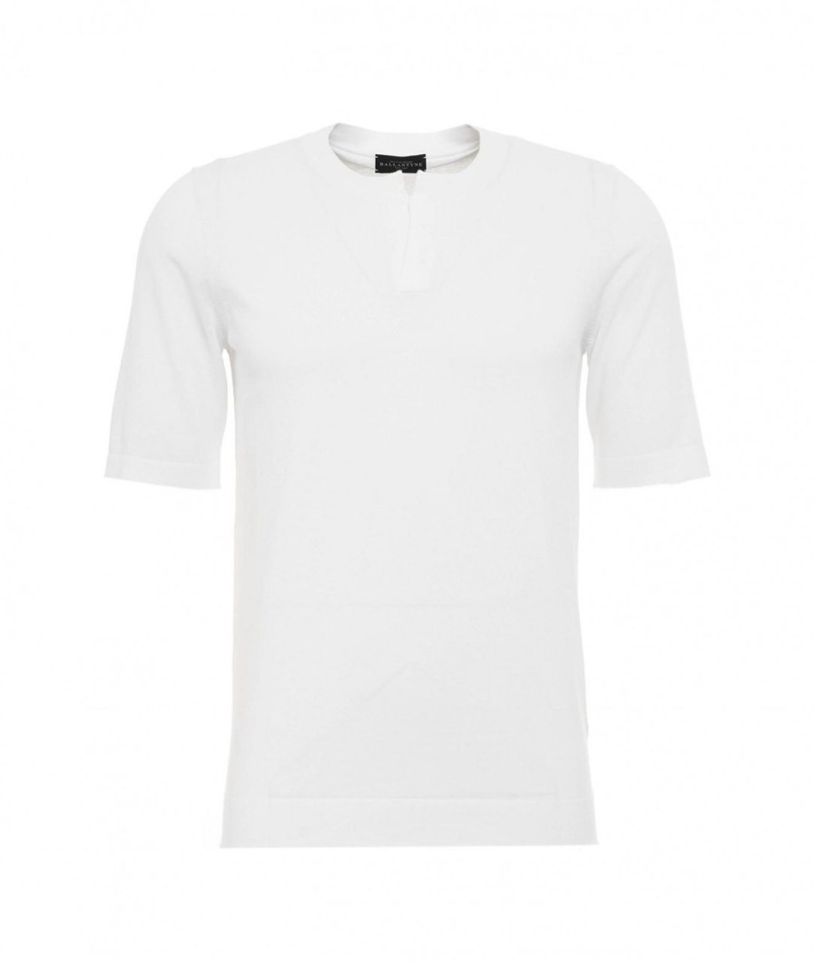 Ballantyne T-Shirt Con Scollatura A V Bianco Online