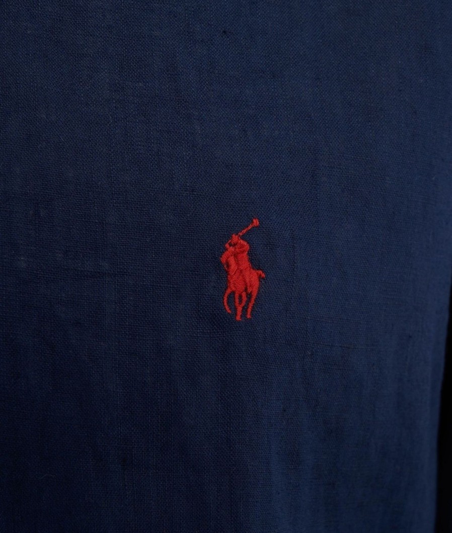 Polo Ralph Lauren Hemd Mit Ogostickerei Dunkebau Dunkelblau Online