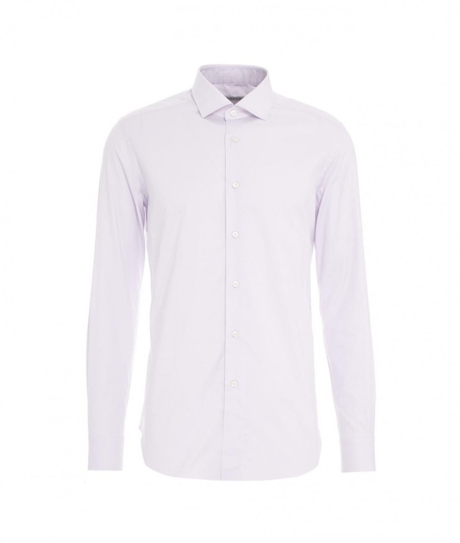 Gender Camicia Con Struttura Lill Chiaro Lilla Chiaro Hot