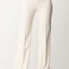 Elisabetta Franchi Pantaloni Palazzo Stretch Burro Hot