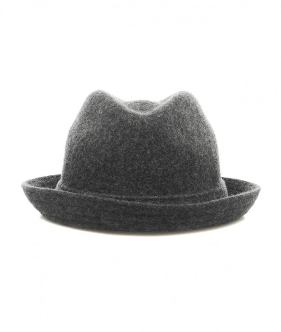 Kangol Trilby Cappello In Lana Grigio Scuro Best