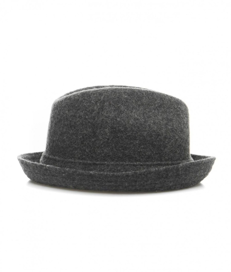 Kangol Trilby Cappello In Lana Grigio Scuro Best