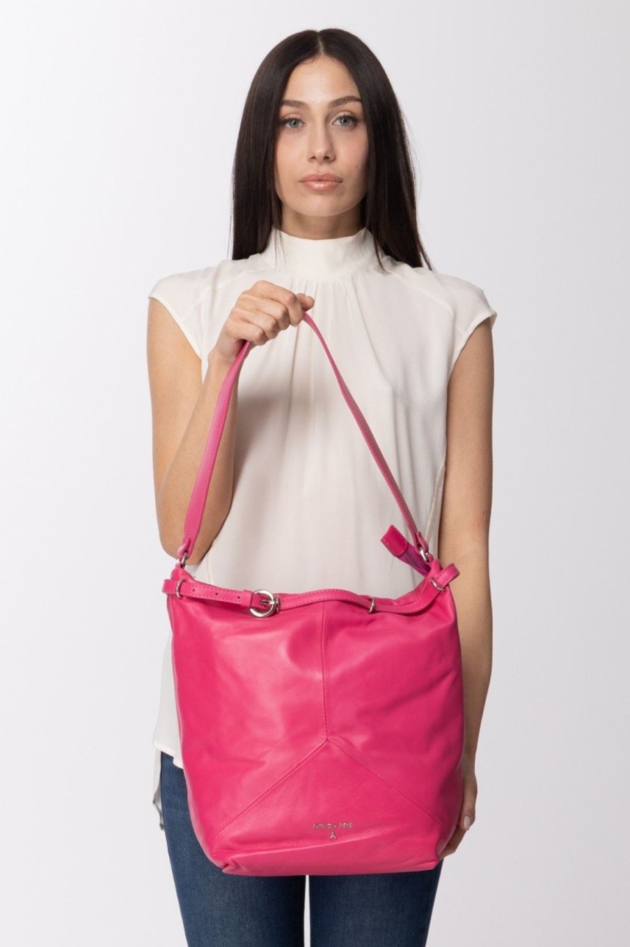 Patrizia Pepe Borsa In Pelle A Secchiello Con Manico Spotlight Pink Wholesale