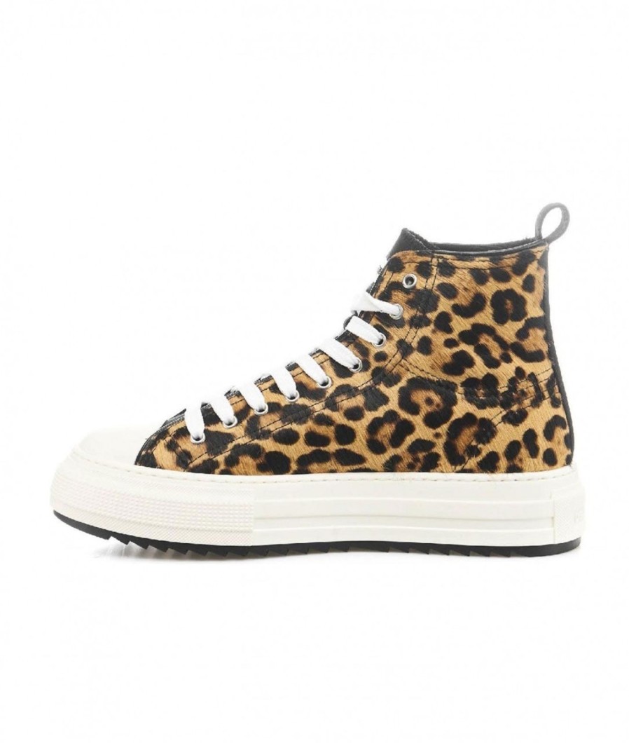 Dsquared2 High Top Sneaker Berlin Marrone Online