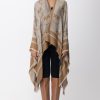 Pinko Maxi Scialle Love Birds Cammello/Naturale Online