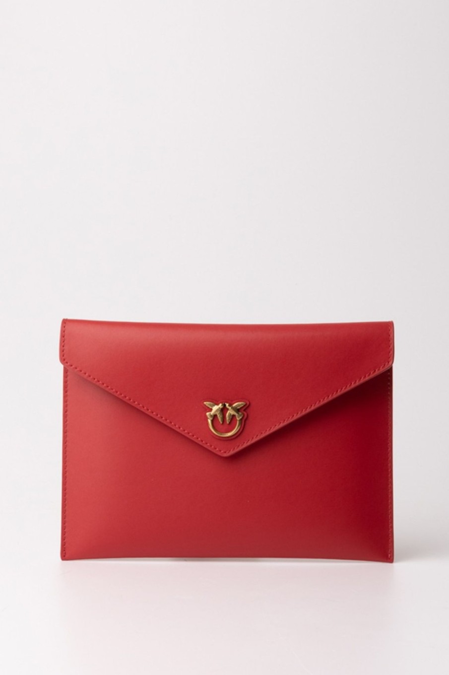 Pinko Pochette Flat Rosso Granato-Antique Gold Best