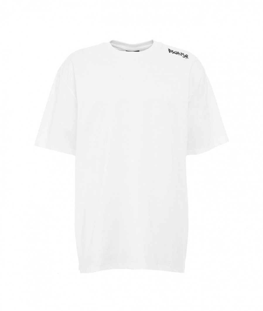 Disclaimer T-Shirt Bianco New