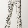 Elisabetta Franchi Pantalone Dritto Animalier Burro/Nero Online