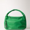 Gaelle Paris Borsa A Spalla Media Con Logo E Nappina Verde Bandiera New