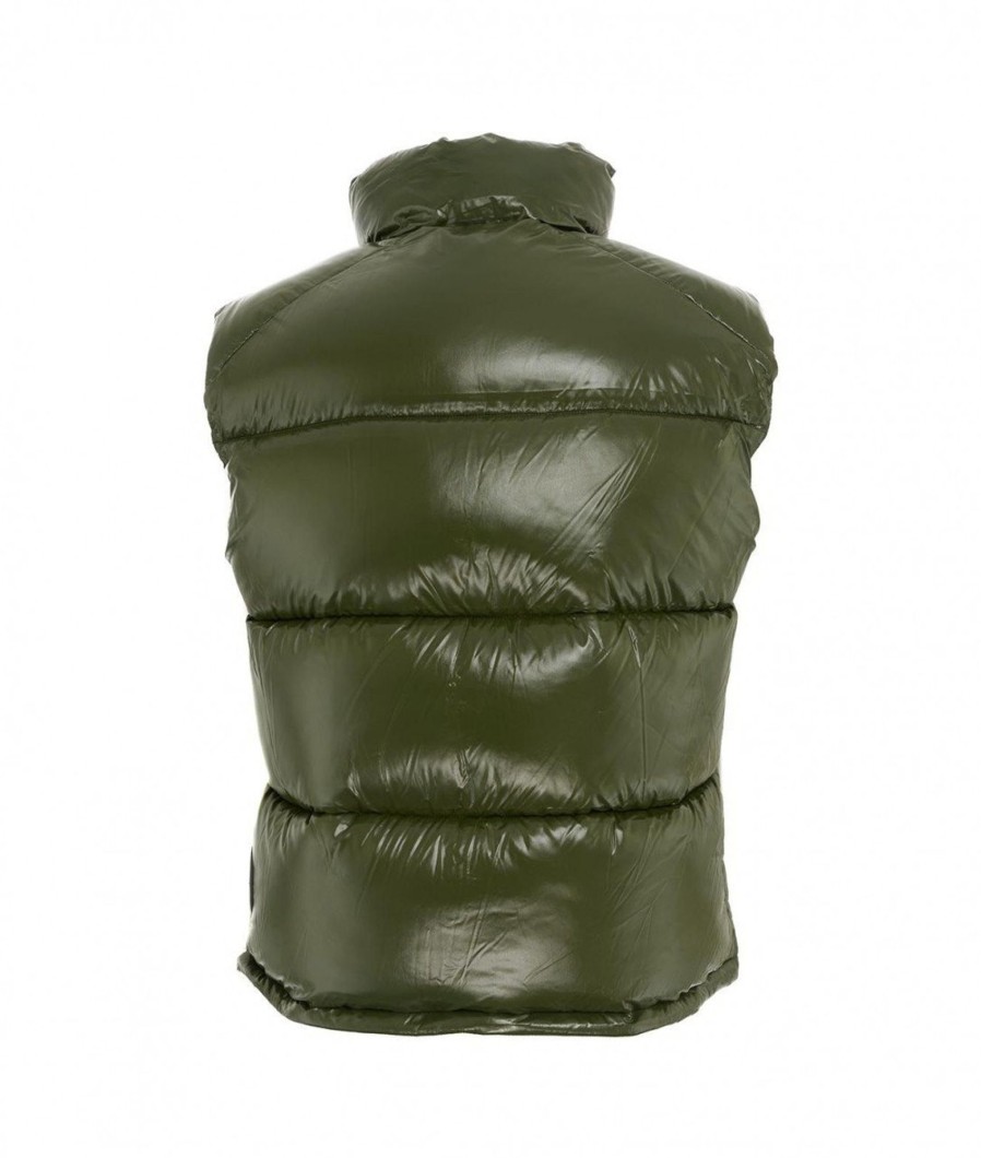 Save the duck Gilet Luck In Eco Piua Verde Hot