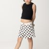 ELISABETTA FRANCHI BAMBINA Shorts Stampa Logo Cubico Butter/Black Hot