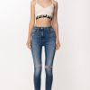 Elisabetta Franchi Crop Top Con Banda Logata Burro Best