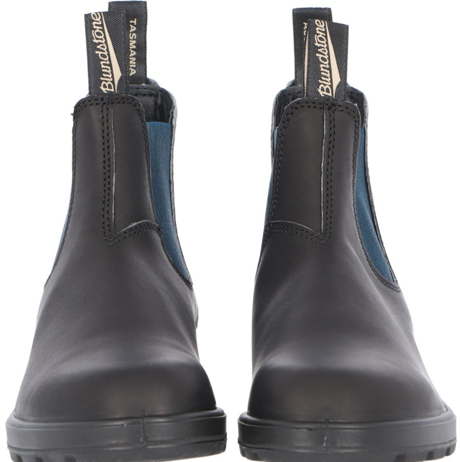 Blundstone Scarpa Blundstone Uomo Australian Waterproof Leather Black Navy Clearance