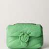 Pinko Borsa Love Puff Mini Con Trapuntatura Obliqua Verde Assenzio-Block Color Online