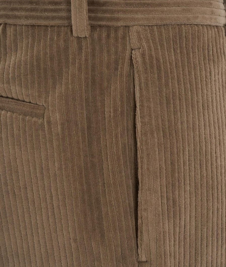 Circolo 1901 Pantalone In Velluto A Coste Marrone Chiaro Online