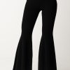 Patrizia Pepe Pantaloni In Maglia A Zampa Con Fly Charm Nero Clearance