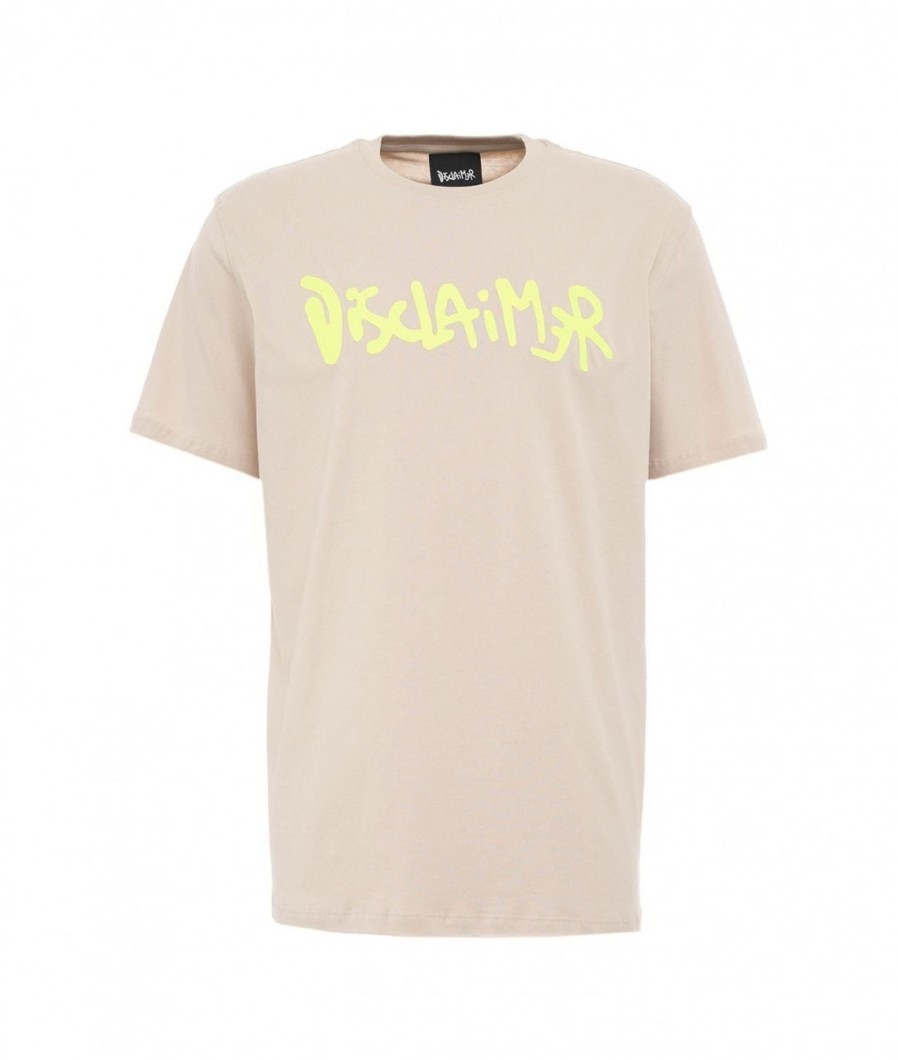 Disclaimer T-Shirt Con Logo Beige Online