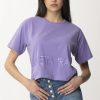 Elisabetta Franchi T-Shirt Con Logo E Charms Iris Best