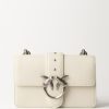 Pinko Love Bag Classic Mini Bianco Seta-Old Silver Online