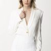 Elisabetta Franchi Giacca A Body Avorio New