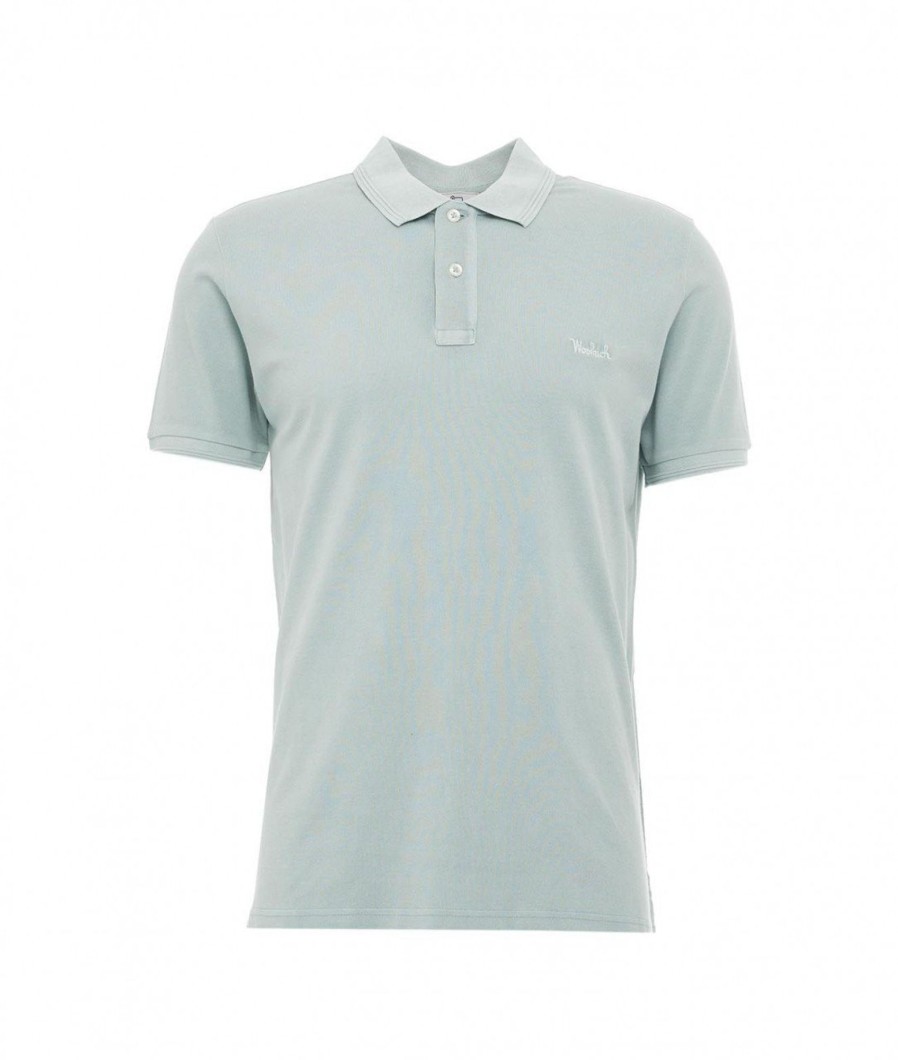 Woolrich Polo Ackinack Verde Chiaro Online