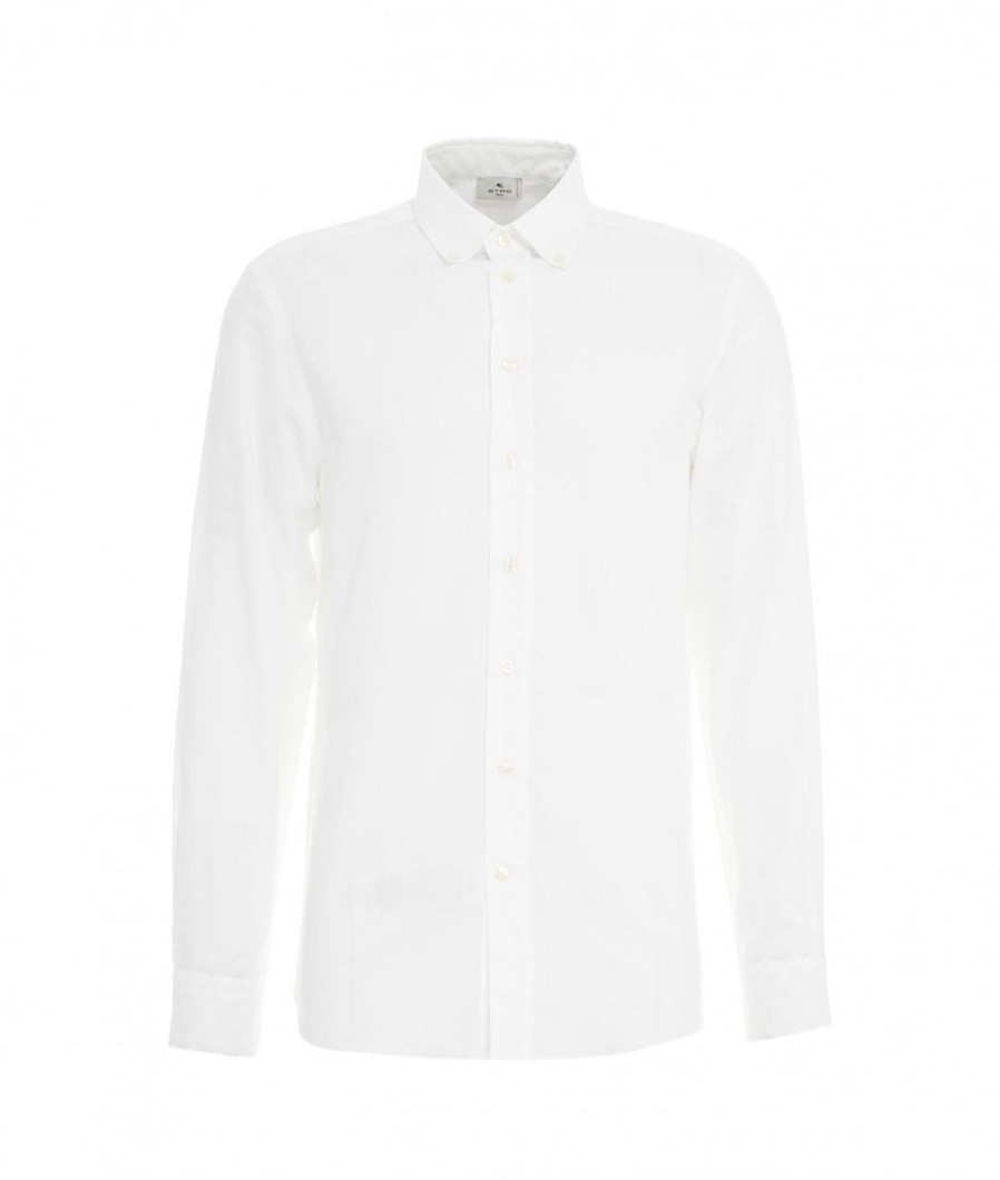 etro Camicia In Cotone Bianco Best