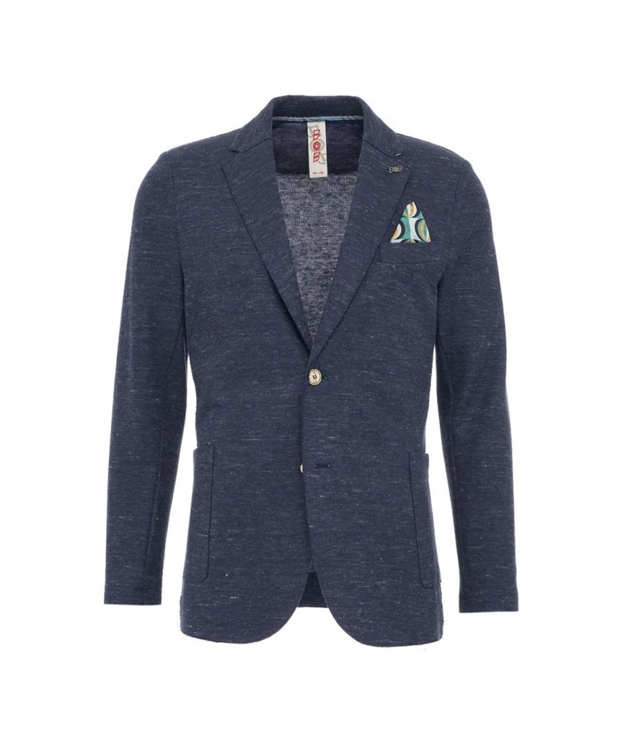 Bob Blazer Picky Blu Scuro Wholesale